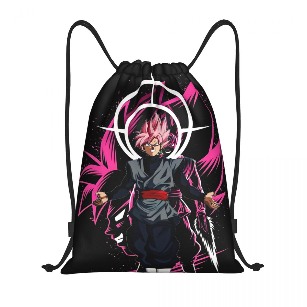 Drawstring Gym Bag - DBZ V-Vegetaes Ransel Serut Kartun Wanita