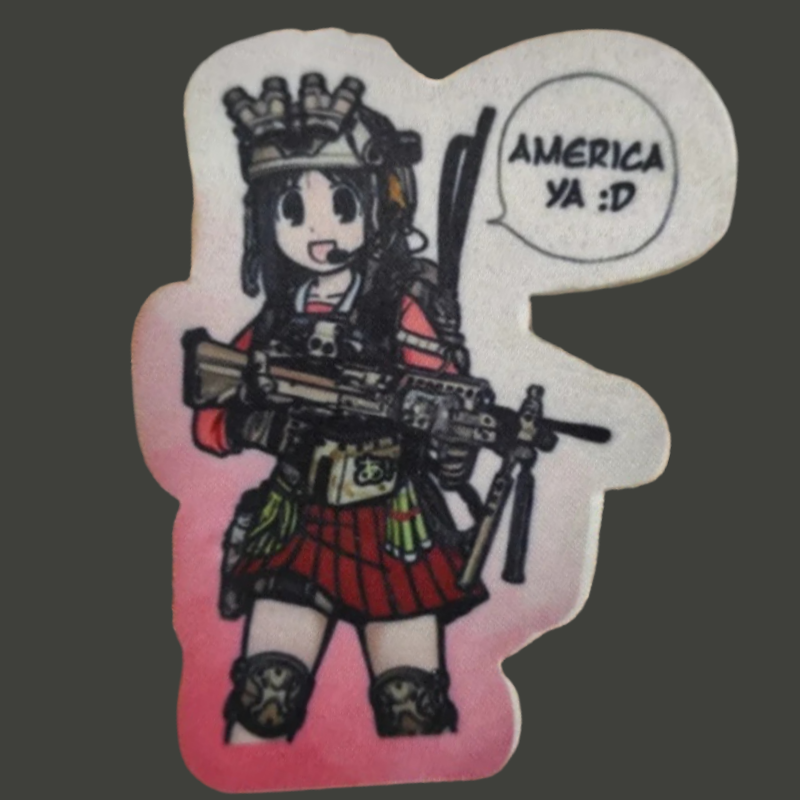 Urban Backpack Tactical - Gadis Anime Taktis Patch Militer Moral