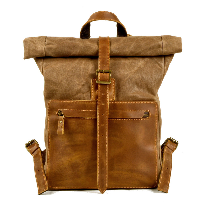 Tas ransel kanvas lilin sederh - Canvas Backpack Casual ulasan dan harga