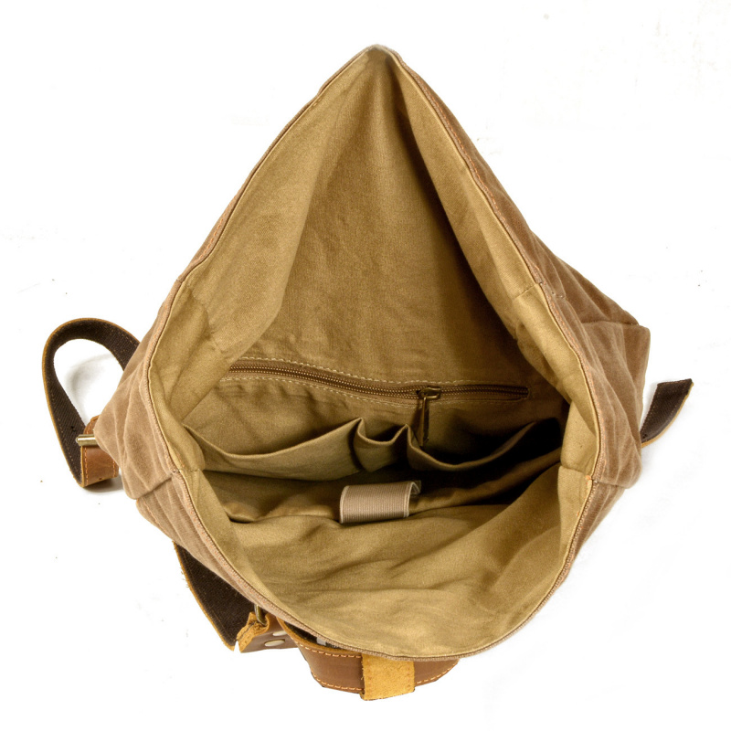 Tas ransel kanvas lilin sederh - Canvas Backpack Casual ulasan dan harga