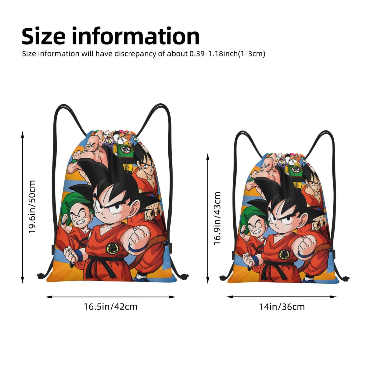 Tas Serut Kartun DBZ G-Gokues  - Drawstring Gym Bag ulasan dan harga